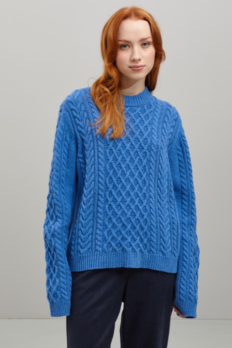 Cable-knit wool sweater Intrend