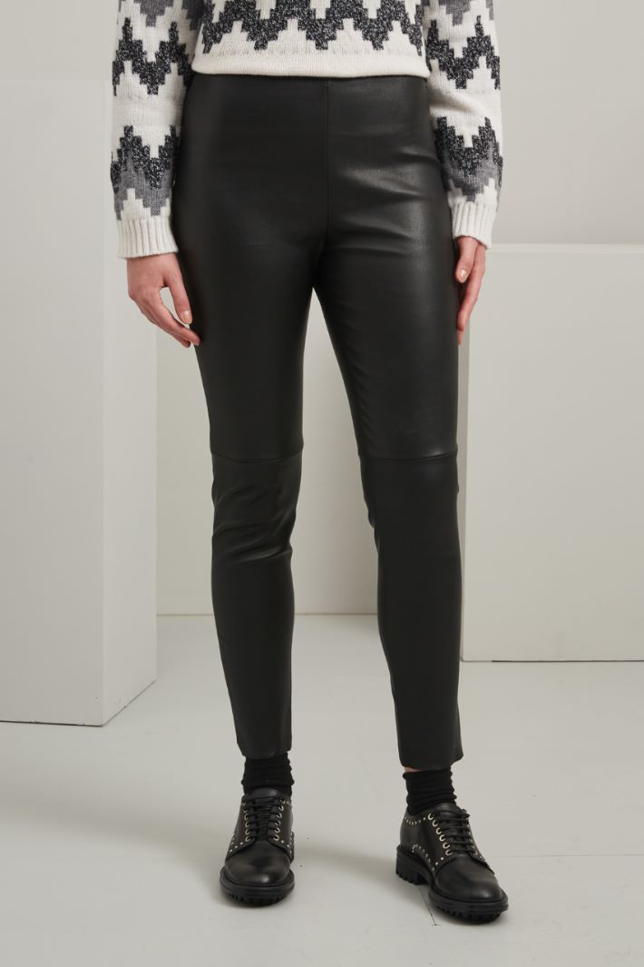 Pantaloni skinny in pelle Intrend - 3