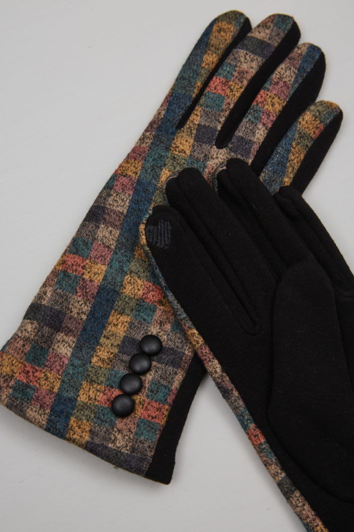 Patterned detail gloves Intrend - 2