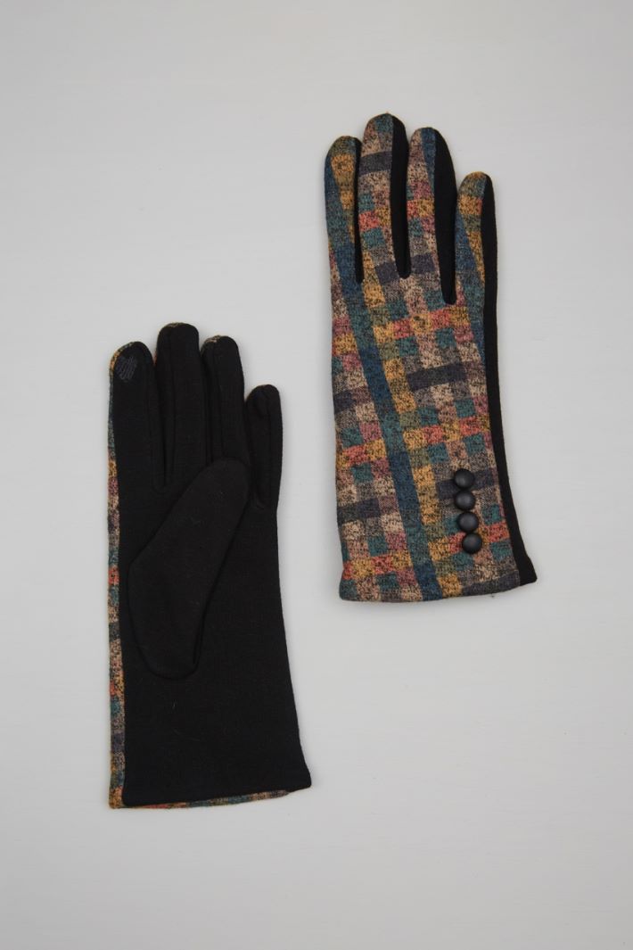 Patterned detail gloves Intrend