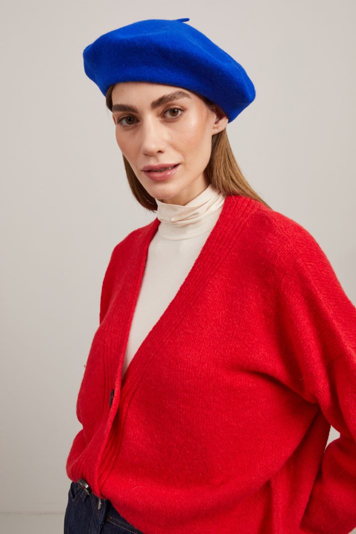 Brushed wool basque beret Intrend