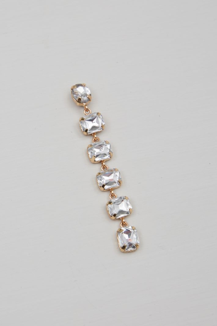 Rhinestone drop earrings Intrend - 2