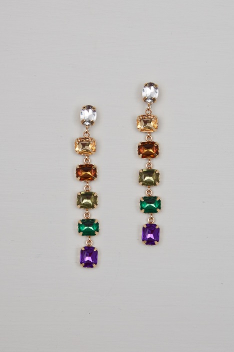 Rhinestone pendant earrings Intrend