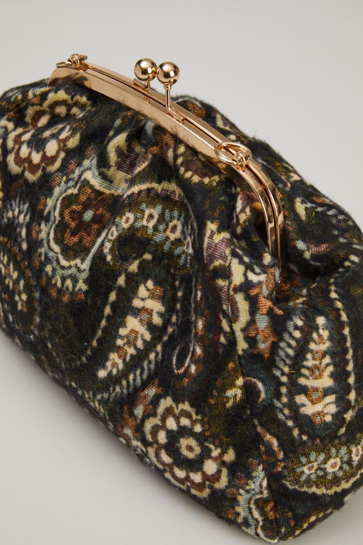 Clutch in brocade fabric Intrend - 4