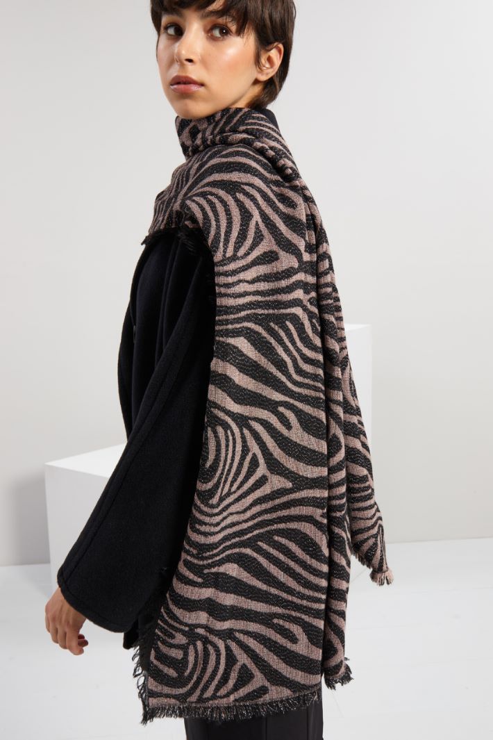 Lurex jacquard scarf Intrend