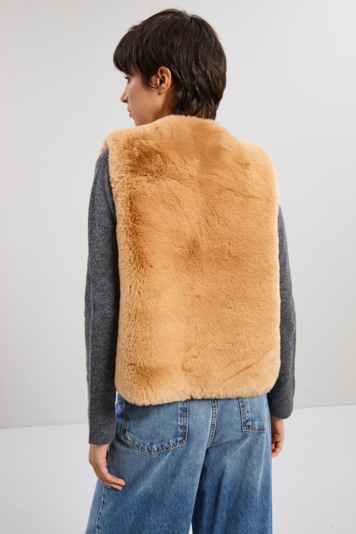 Fur effect gilet Intrend - 2