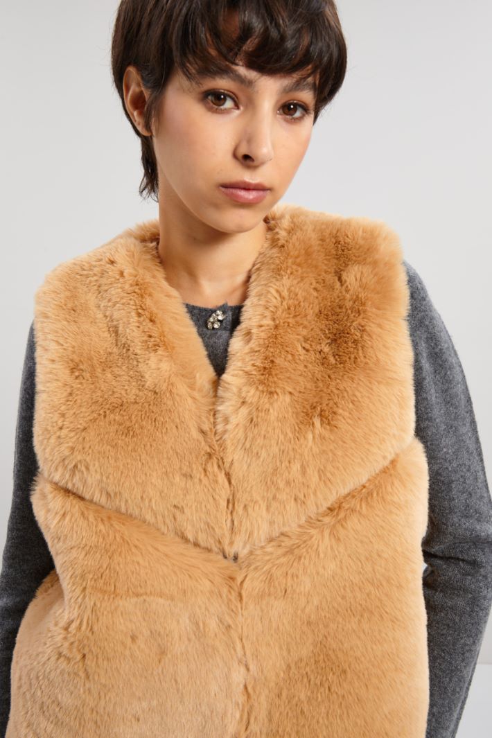 Fur effect gilet Intrend - 4