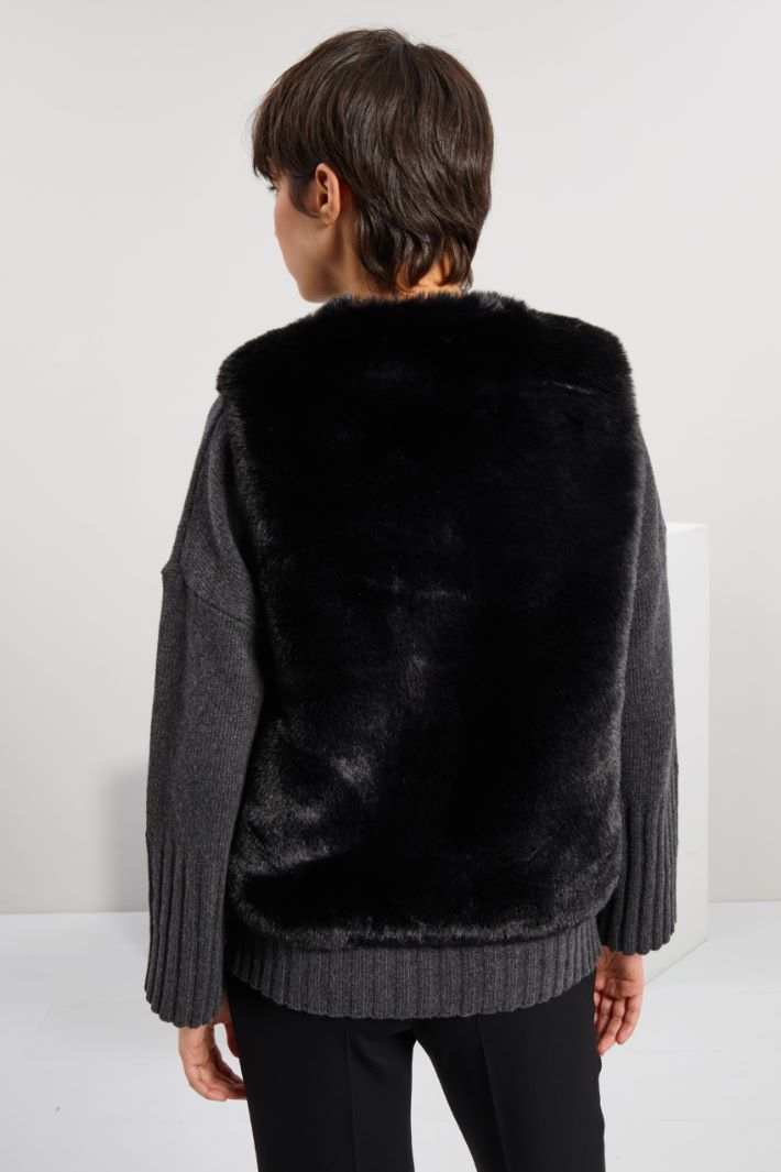 Fur effect gilet Intrend - 2