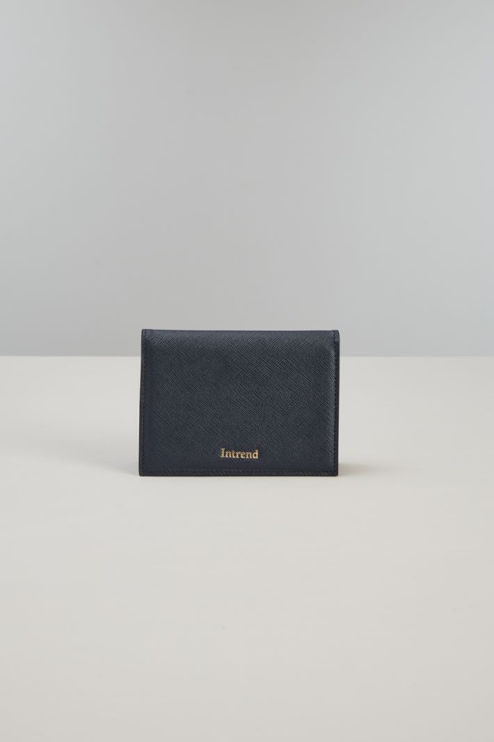 Saffiano effect card holder Intrend