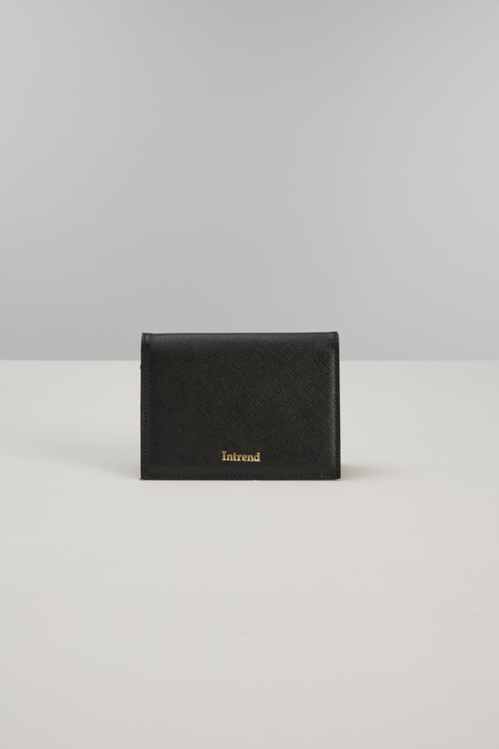 Saffiano effect card holder Intrend