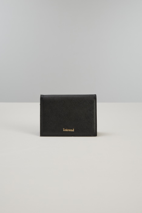 Saffiano effect card holder Intrend