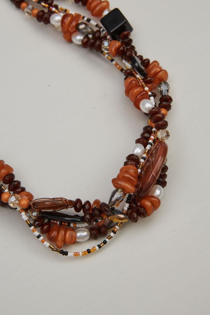 Necklace with resin beads Intrend - 2