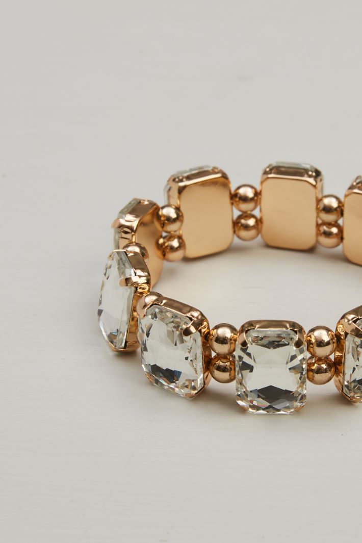 Bracciale elastico con strass Intrend - 2