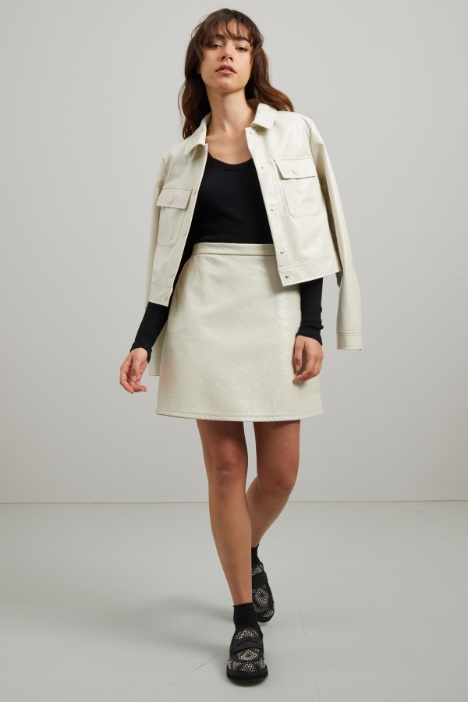 Faux leather mini skirt Intrend