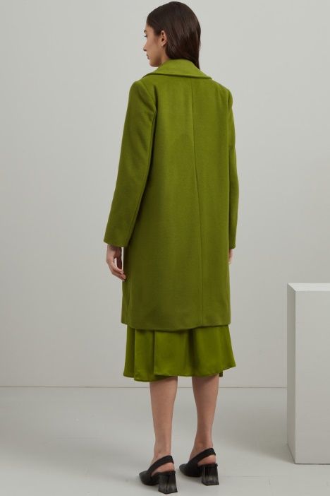 Cappotto monopetto in lana