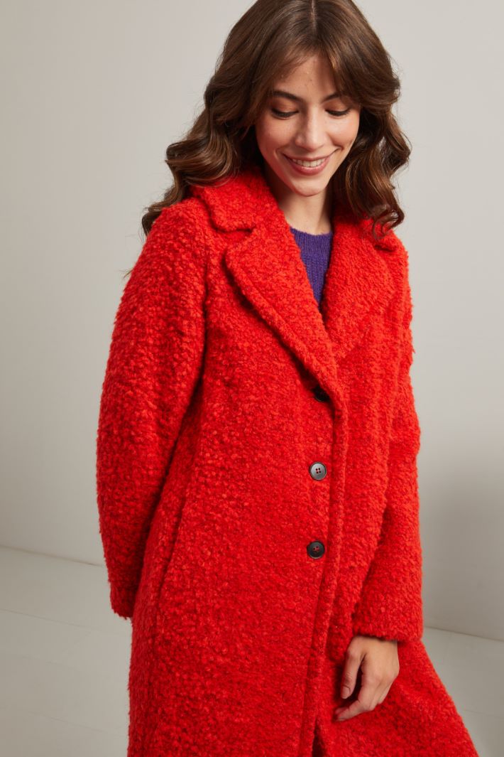 Cappotto bouclé in lana Intrend - 2