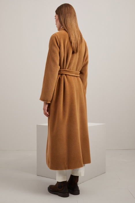 Cappotto svasato in beaver