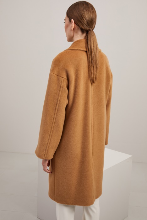 Cappotto doppiopetto in beaver