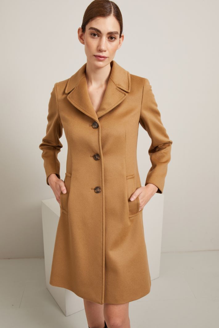 Coat in sable drap Intrend - 2