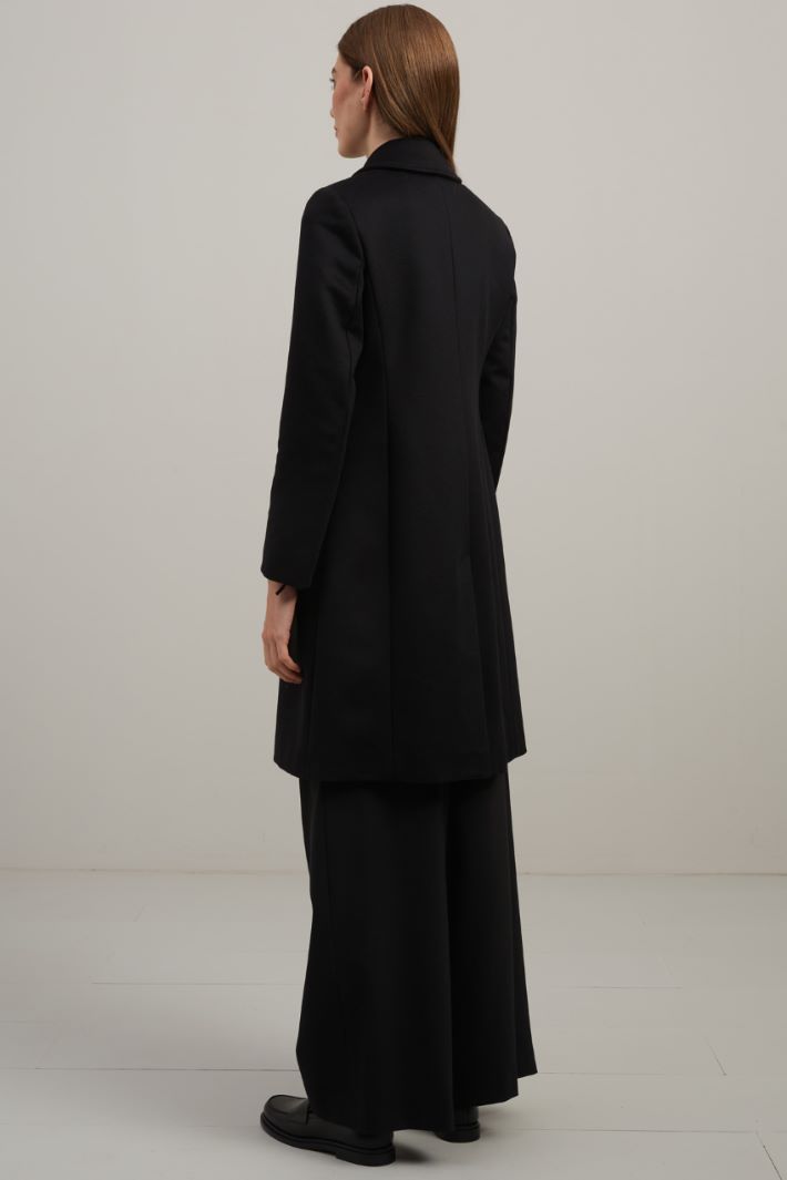 Coat in sable drap Intrend - 3