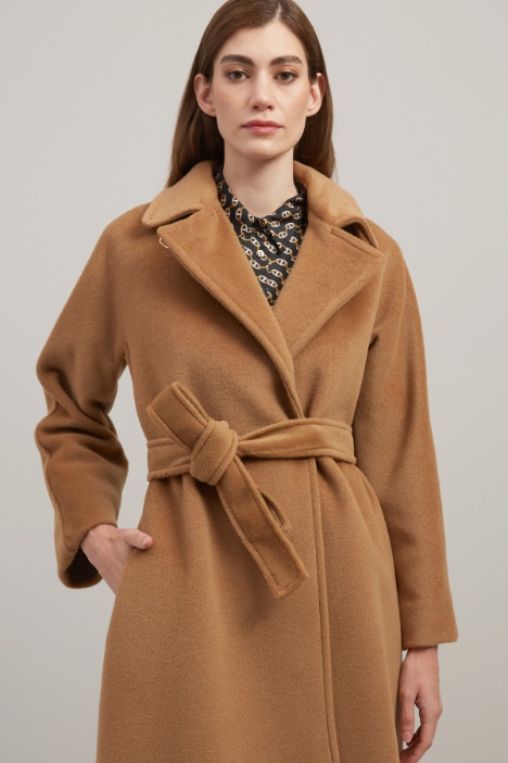 Cappotto in beaver di lana