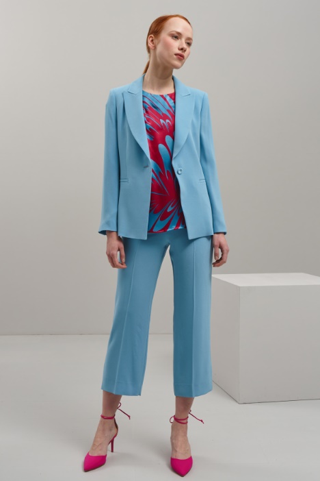 Blazer monopetto in cady