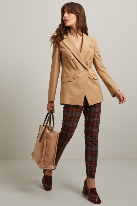 Blazer doppiopetto in viscosa