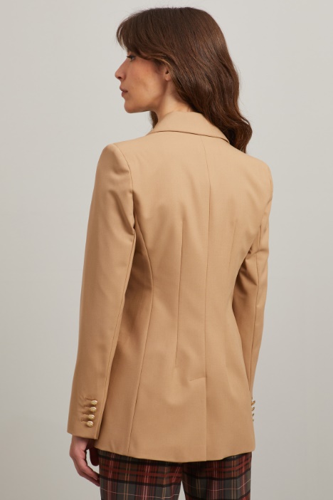 Blazer doppiopetto in viscosa