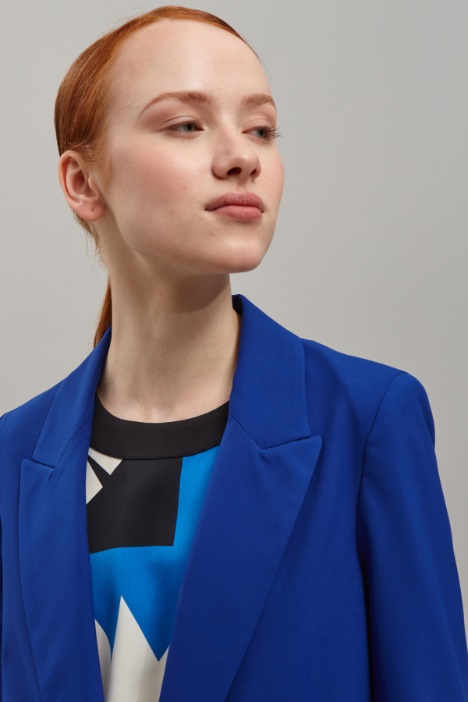 Blazer in viscosa stretch