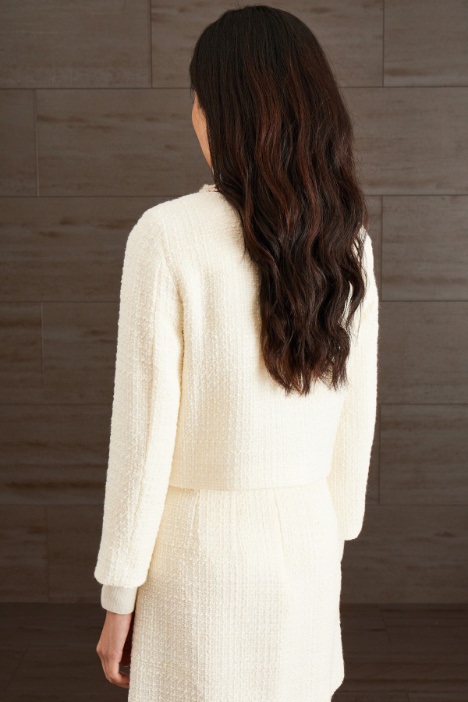 Giacca corta in tweed