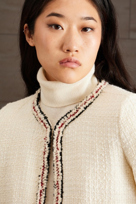 Giacca corta in tweed