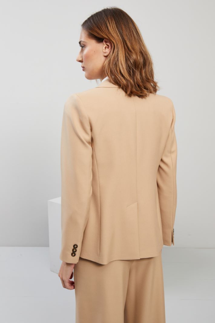 Single-breasted viscose blazer Intrend - 4