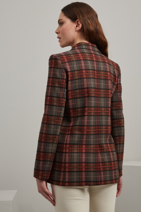 Blazer in lana tinto filo