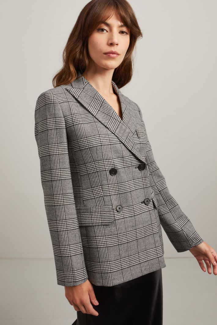 Woven wool blazer Intrend - 3