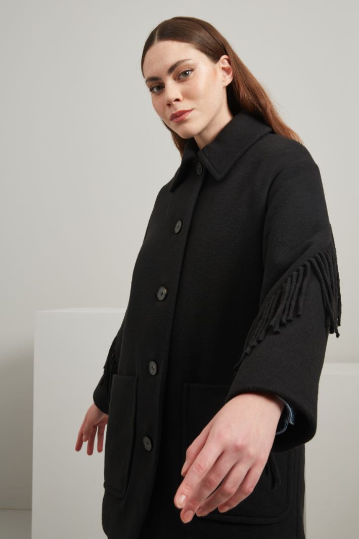 Fringed pea coat Intrend - 3