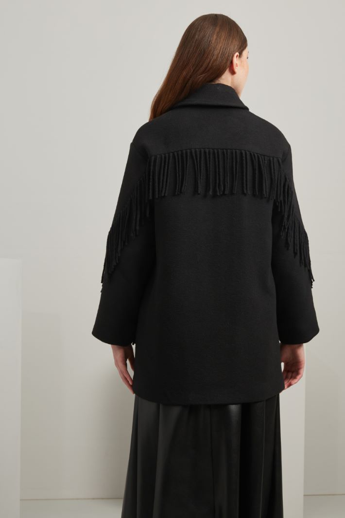 Fringed pea coat Intrend - 4