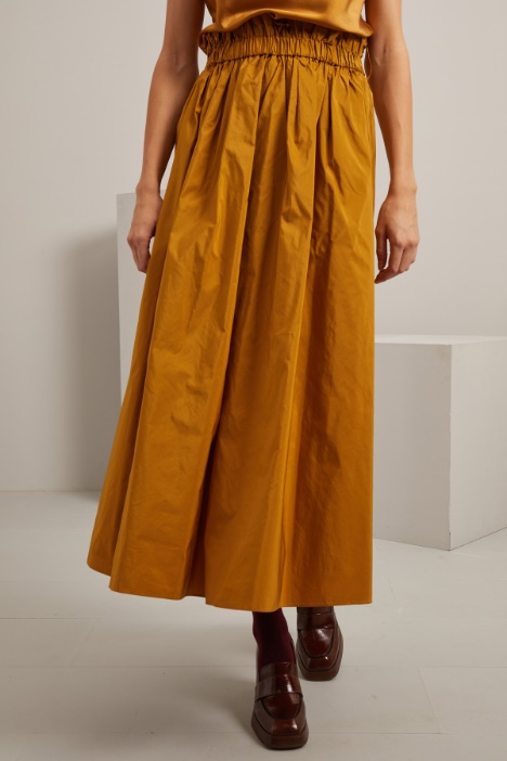 Gonna in taffetà di cotone