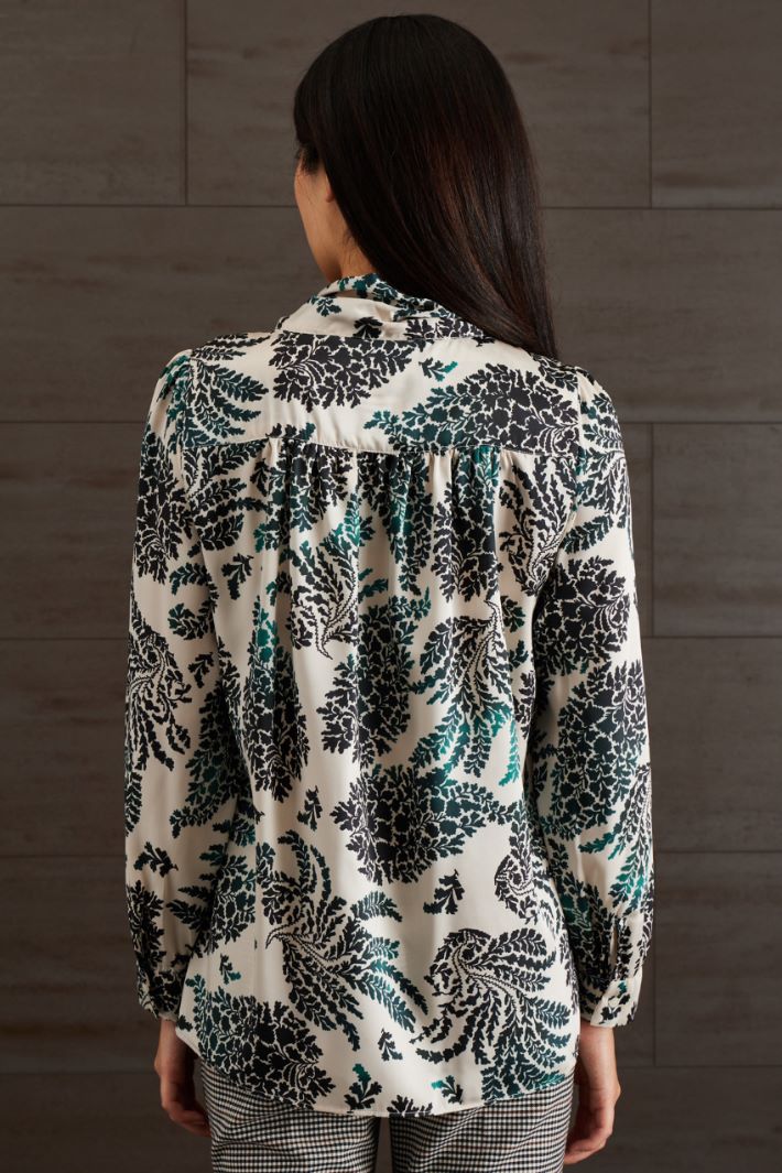 Printed twill blouse Intrend - 4