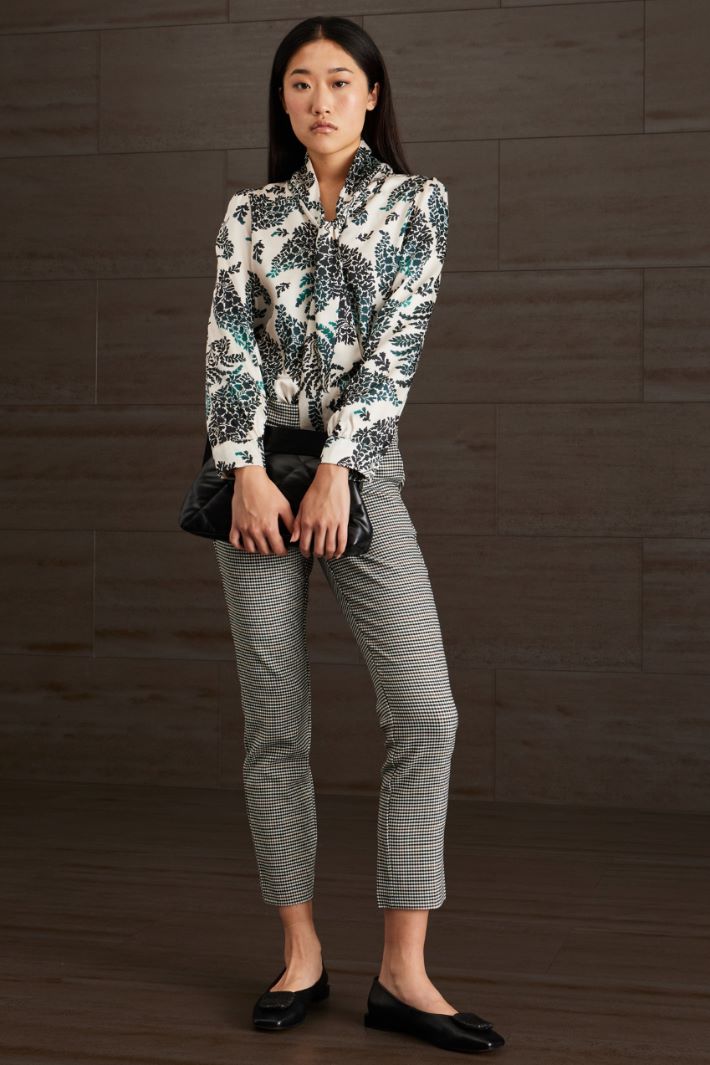 Printed twill blouse Intrend