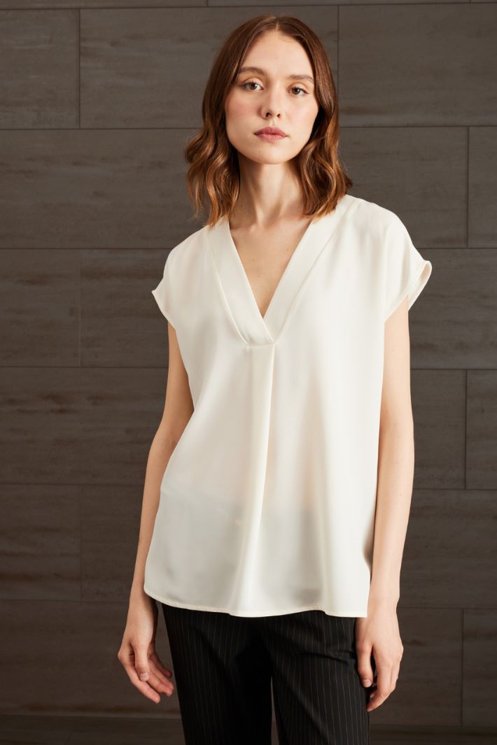 Crepe de chine top Intrend