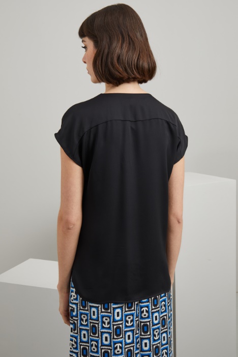 Top in crépe de chine