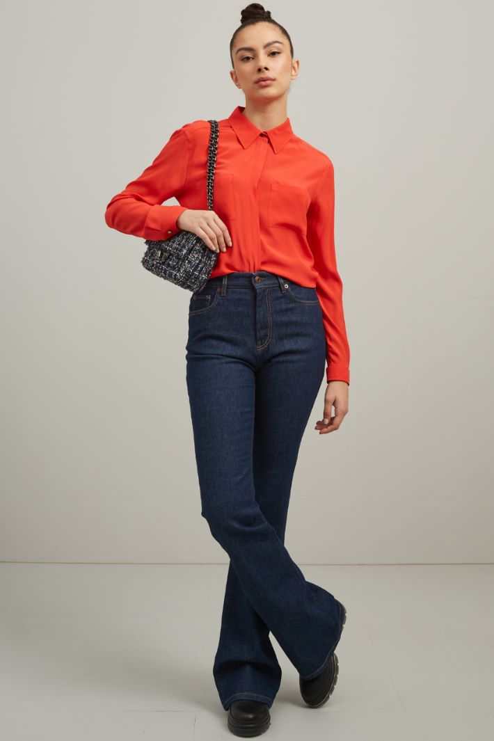 Crepe de chin shirt Intrend - 2