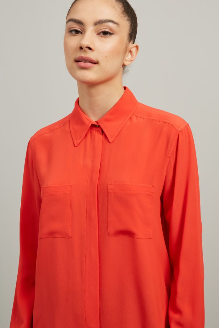 Crepe de chin shirt Intrend - 3