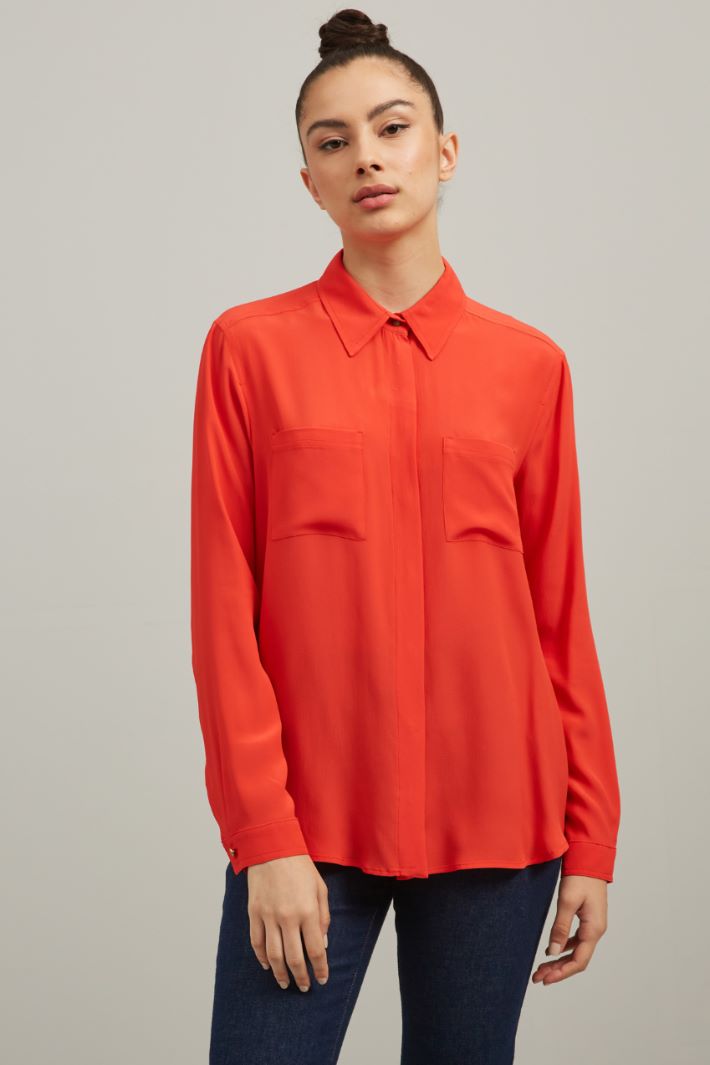 Crepe de chin shirt Intrend