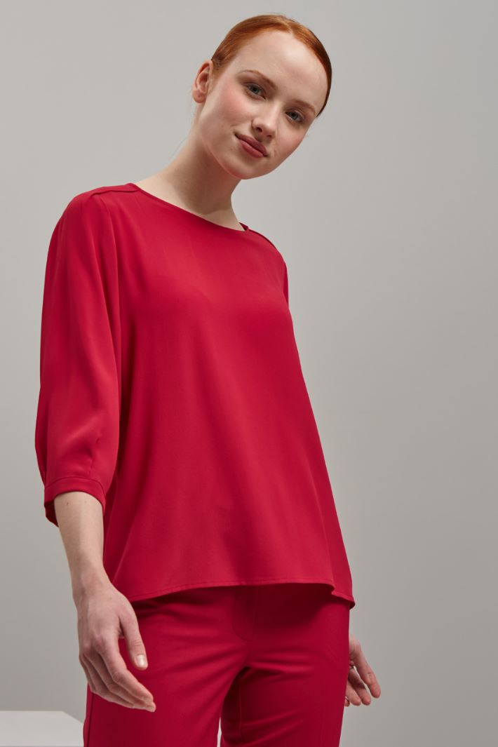 Blusa de crepé de chine Intrend - 2