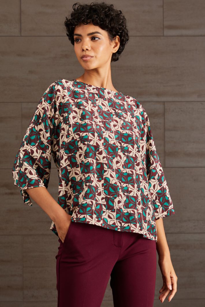 Blusa in seta Intrend