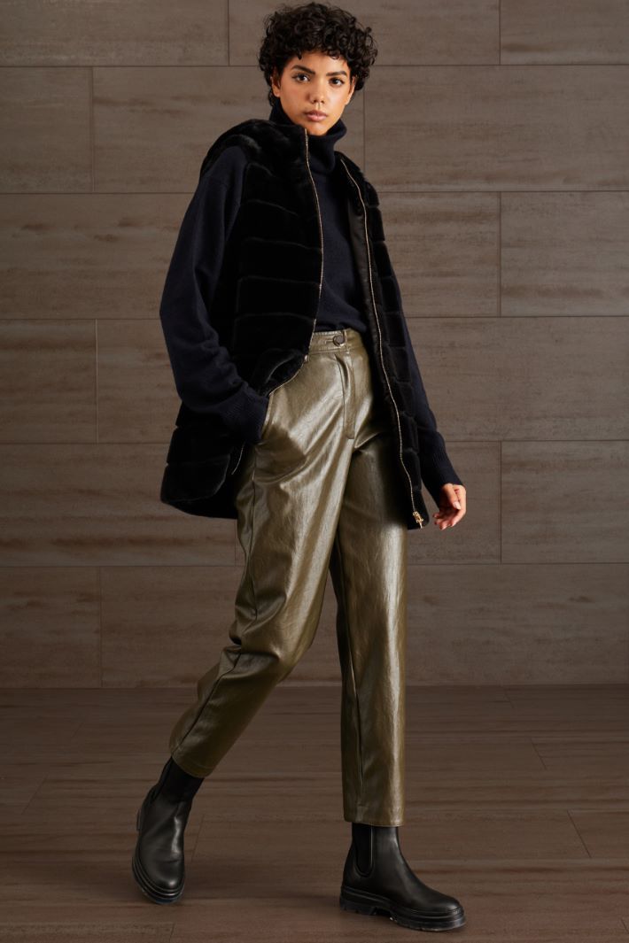 Faux leather trousers Intrend