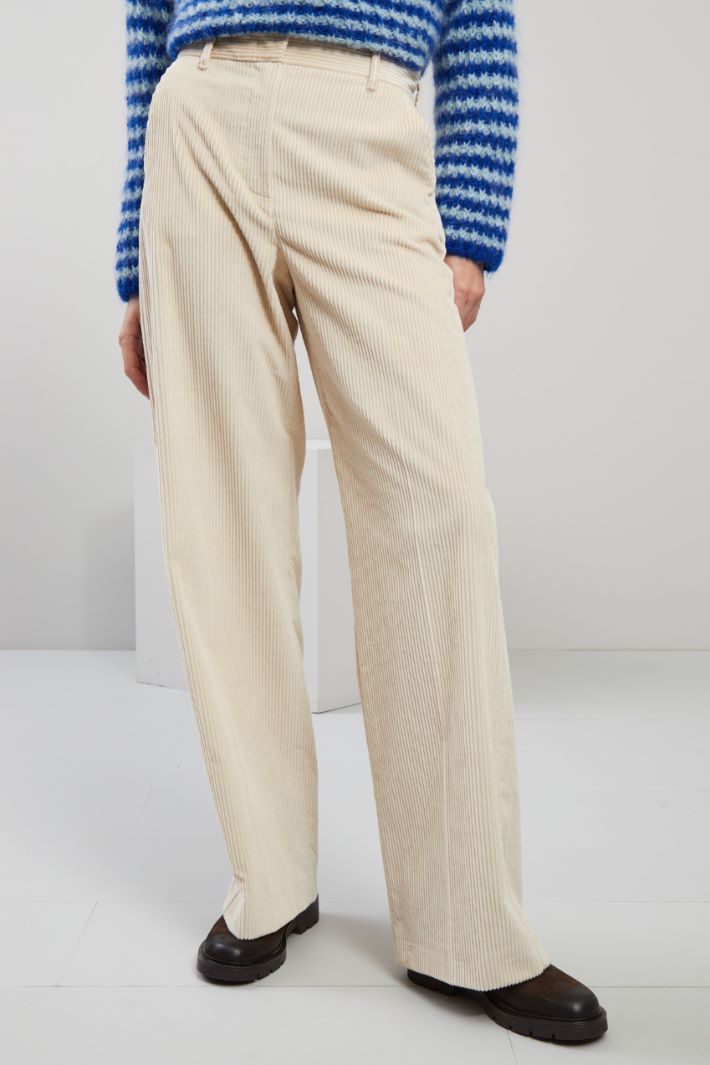 Cotton velvet trousers Intrend - 2