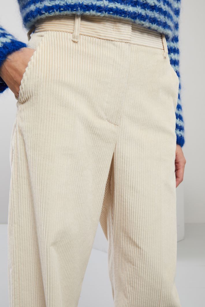 Cotton velvet trousers Intrend - 4