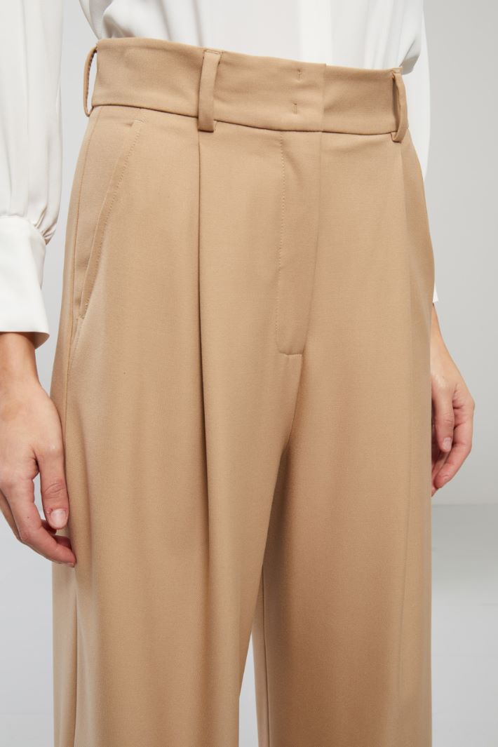 Wide leg viscose trousers Intrend - 4